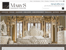 Tablet Screenshot of maryswholesalefurniture.net